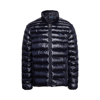 Packable puffer jacket.