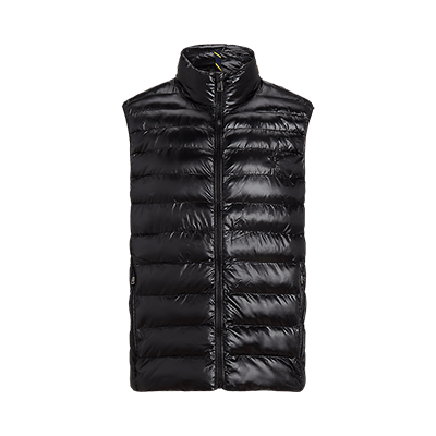 Packable puffer vest.